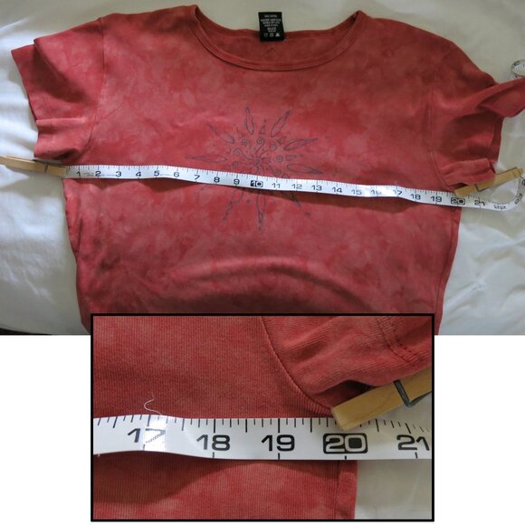 2 Preowned prAna USA Cotton Tees Tie Dye Mandala XL but run small - Picture 11 of 15